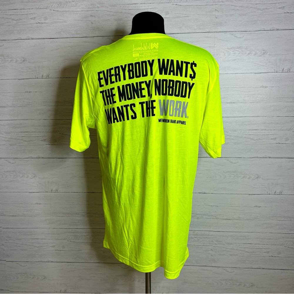 We Workin Hi Vis Safety Shirt Sleeve T shirt XL